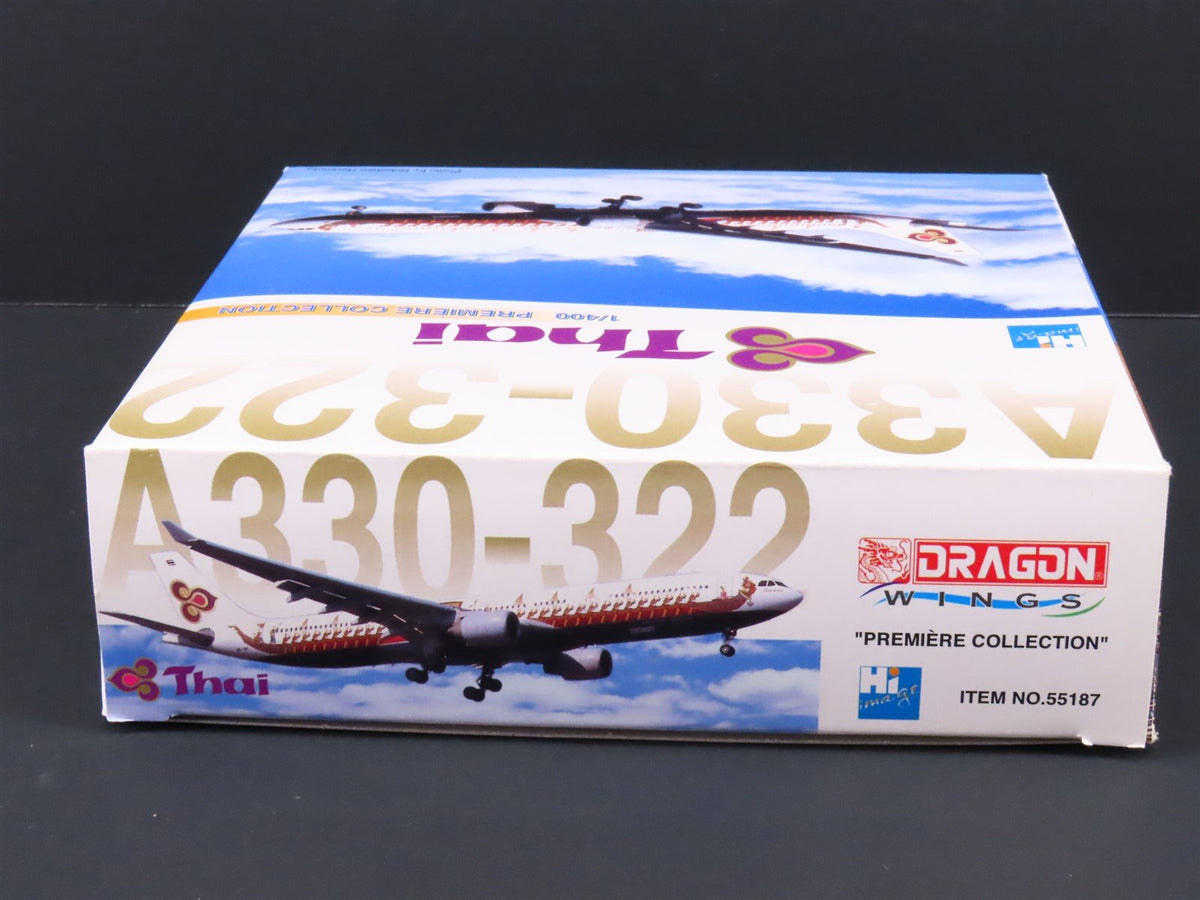 1:400 Dragon Wings 55187 Die-Cast Thai Airbus A330-322 Airliner w/ Stand