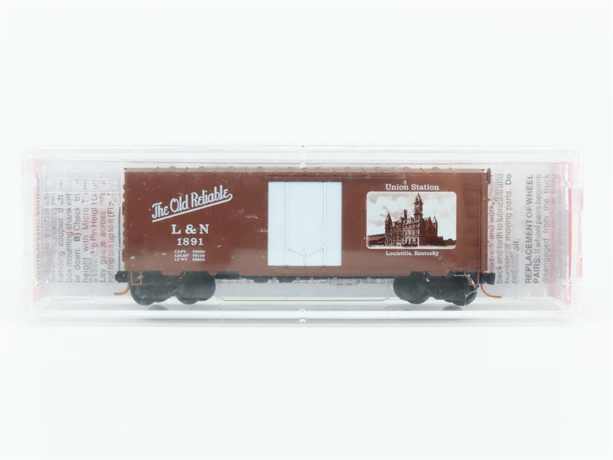 N Micro-Trains MTL NSC 08-01 L&amp;N The Old Reliable Union Station 40&#39; Box Car 1891