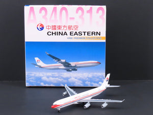 1:400 Dragon Wings 55005 Die-Cast China Eastern Airbus A340-313 Airliner wStand