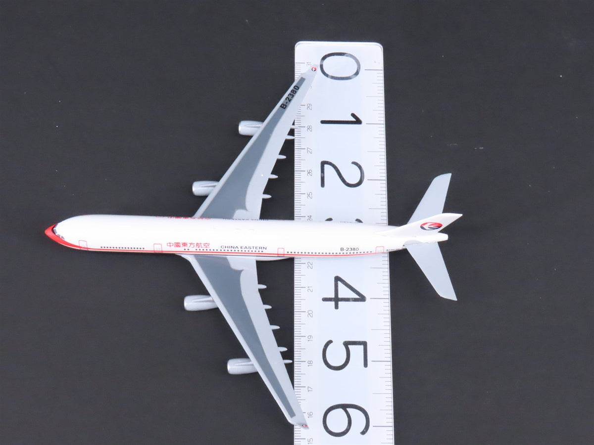 1:400 Dragon Wings 55005 Die-Cast China Eastern Airbus A340-313 Airliner wStand