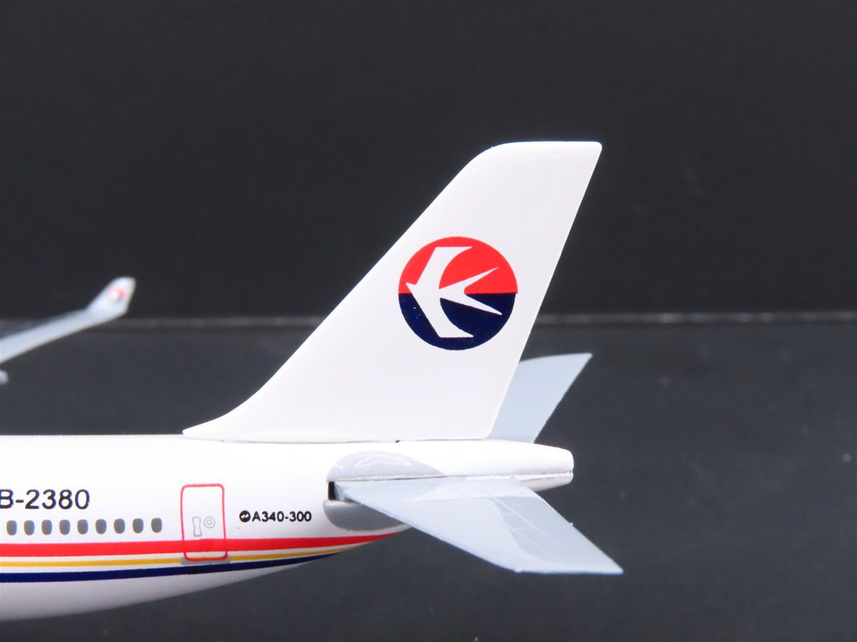 1:400 Dragon Wings 55005 Die-Cast China Eastern Airbus A340-313 Airliner wStand