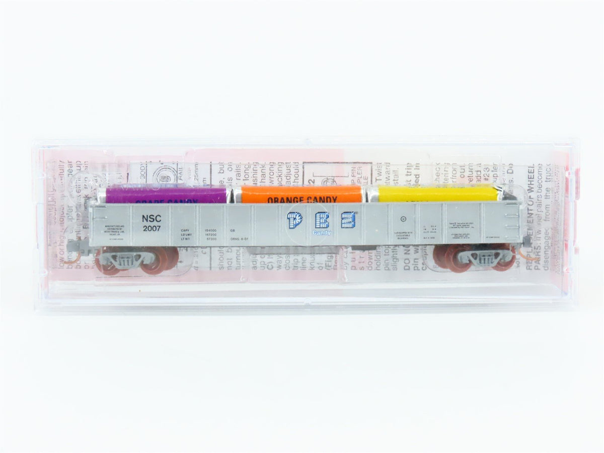 N Scale Micro-Trains MTL NSC 07-135 Pez Candy 50&#39; Gondola #2007 w/ Load