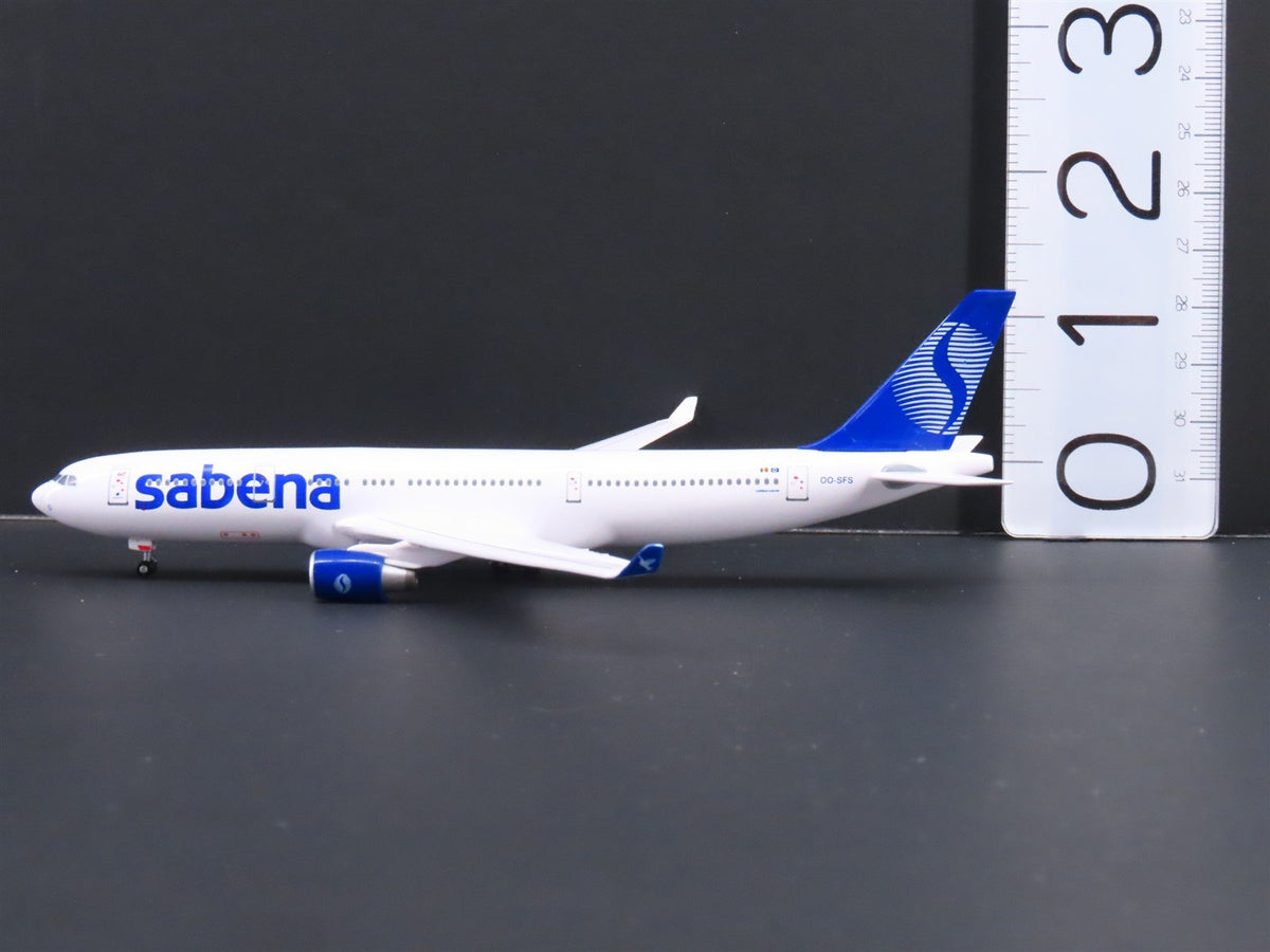 1:400 Scale Dragon Wings 55292 Die-Cast Sabena A330-223 Airliner wStand