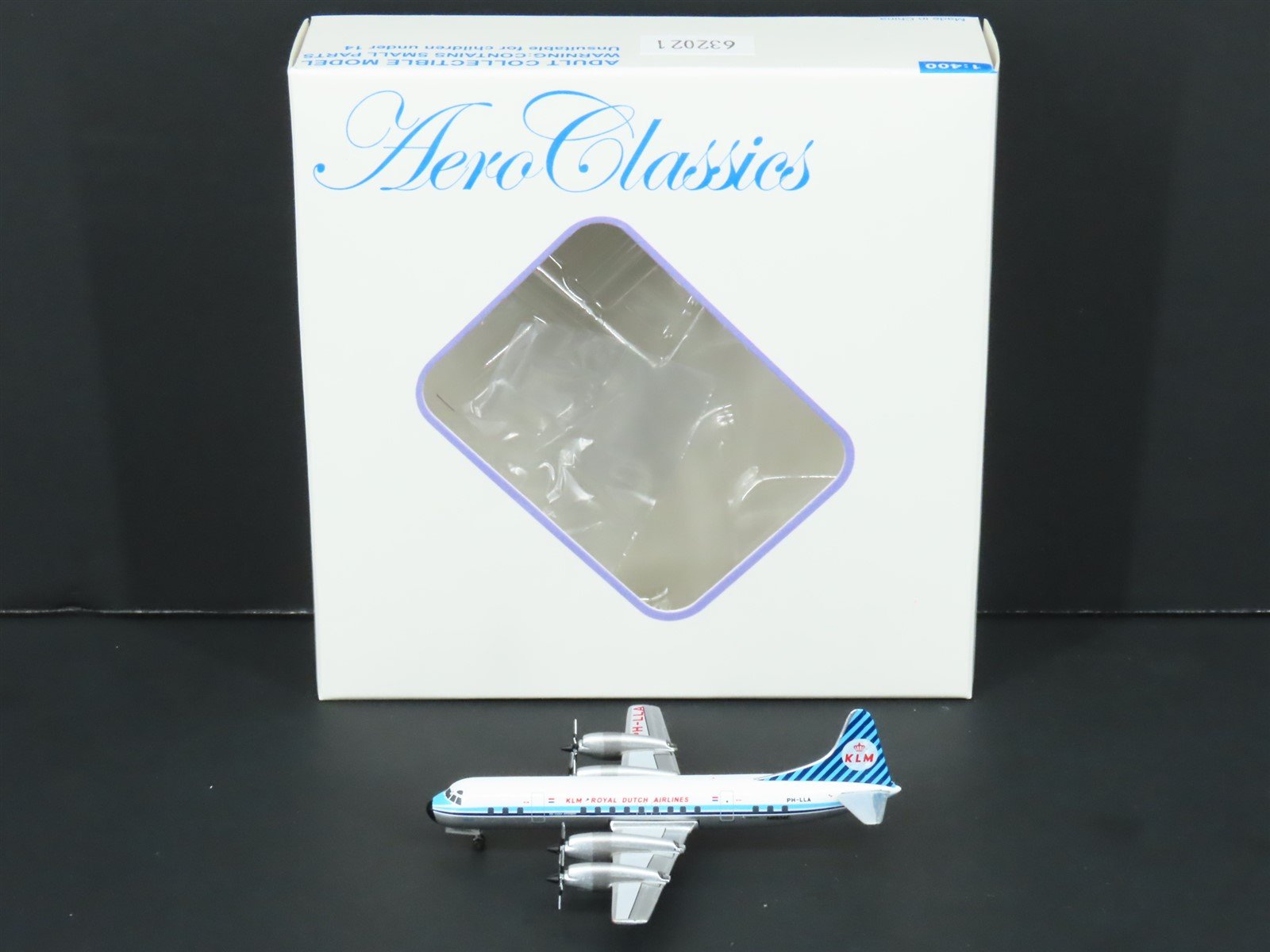 1:400 Aero Classics Die-Cast KLM Royal Dutch Lockheed L-188 Airliner PH-LLA