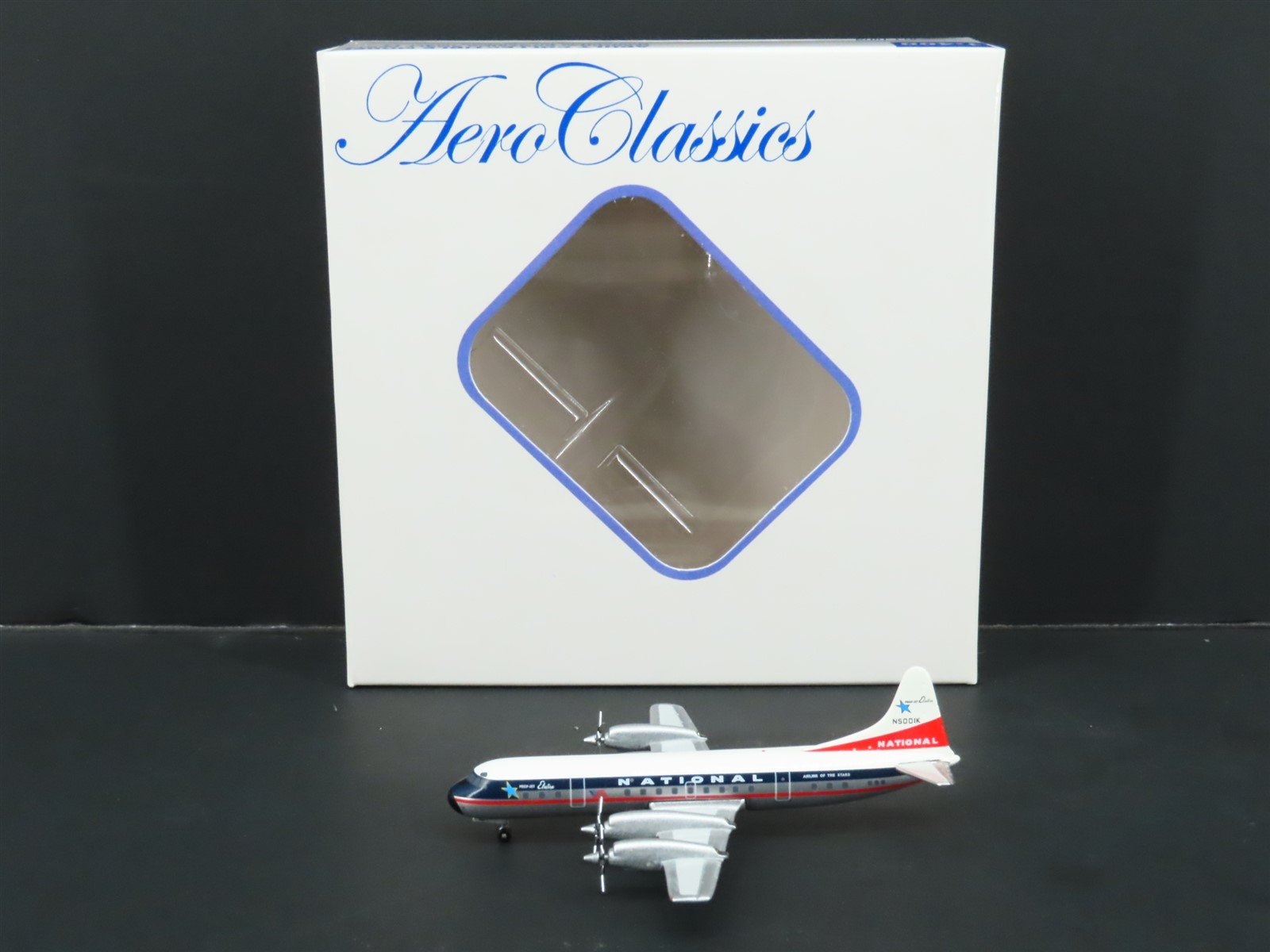 1:400 Aero Classics Die-Cast National Airlines Lockheed L-188A Airliner N5001K