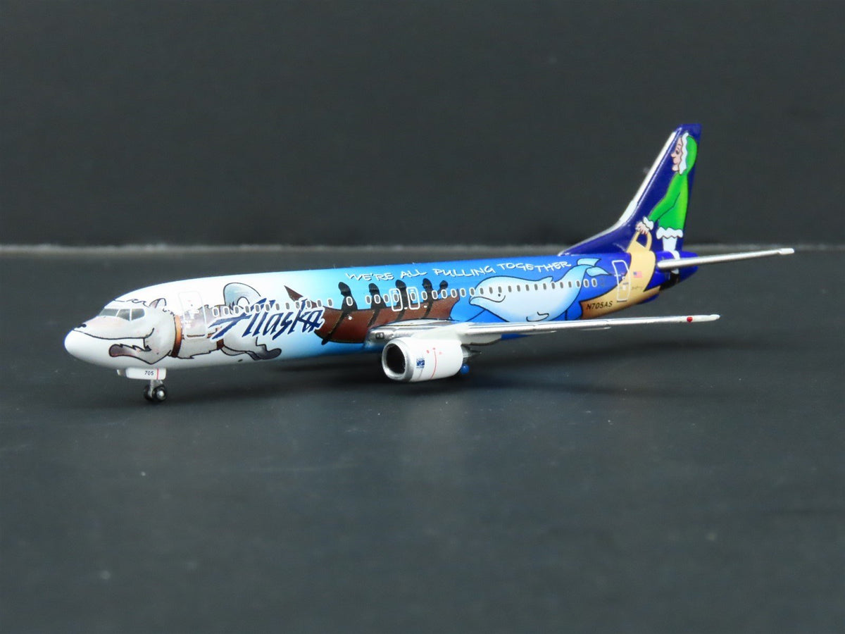 1:400 Gemini Jets GJASA944 Alaska Airlines Pulling Together Boeing B-737-400