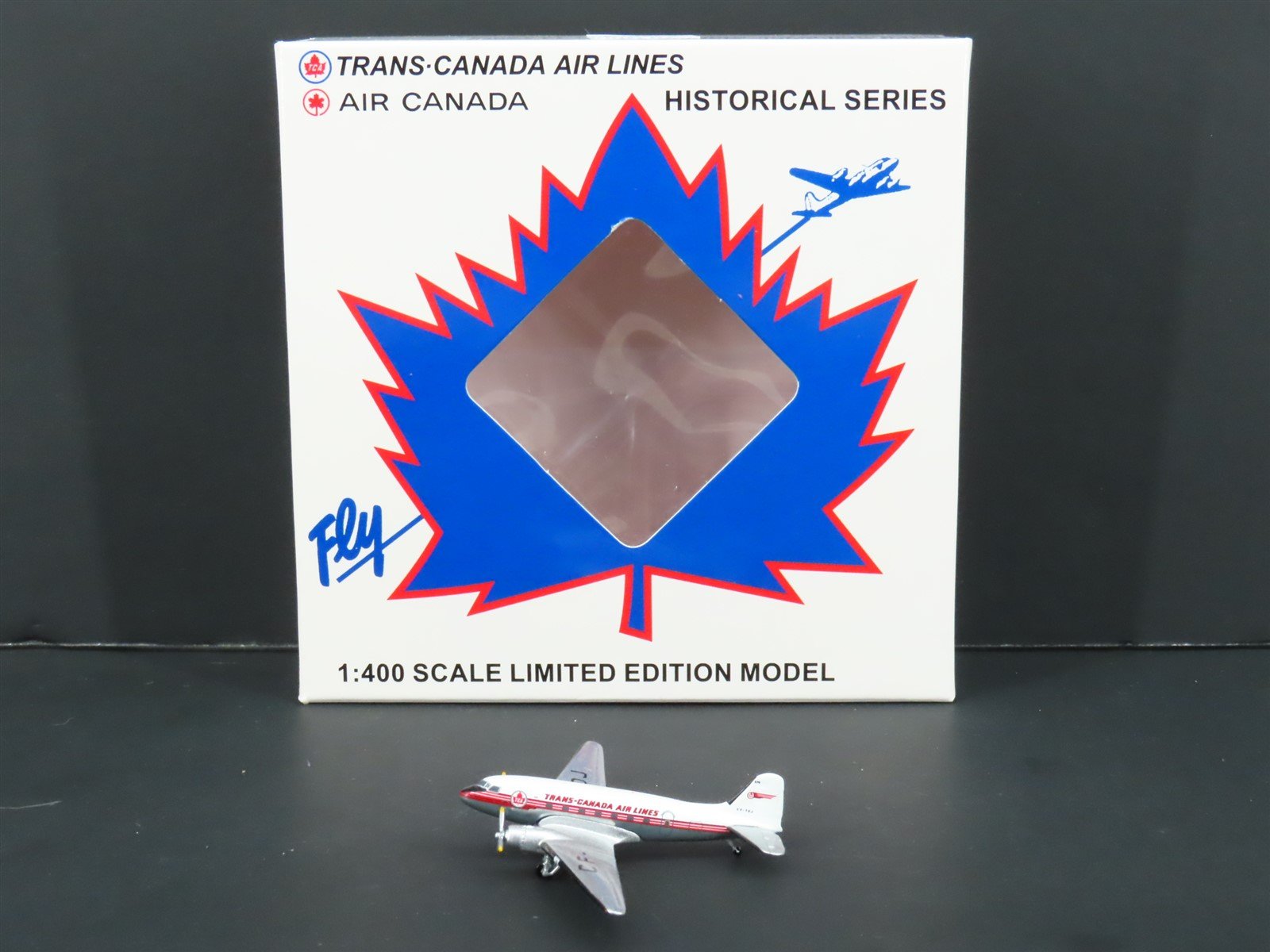 1:400 Aero Classics Die-Cast Trans Canada McDonnell Douglas DC-3 Airliner CF-TDJ