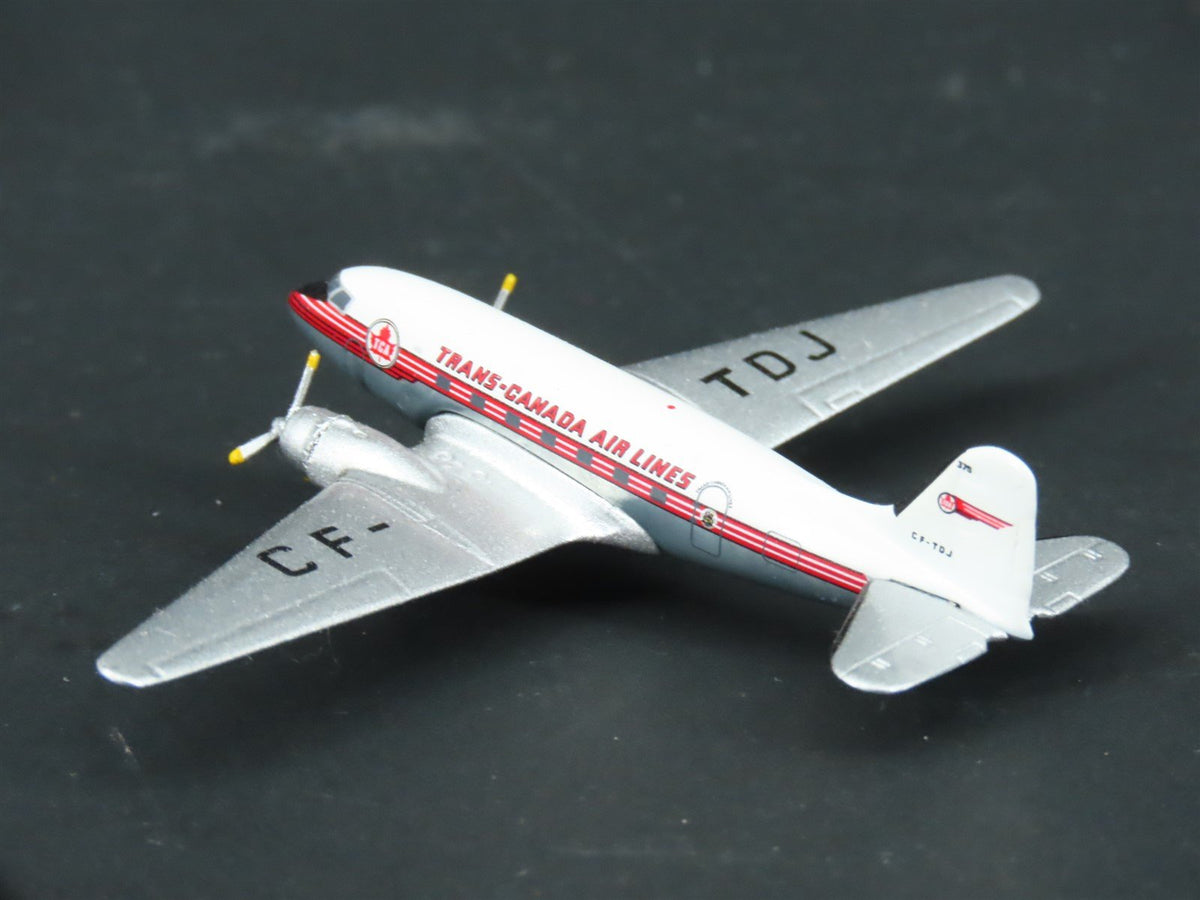 1:400 Aero Classics Die-Cast Trans Canada McDonnell Douglas DC-3 Airliner CF-TDJ