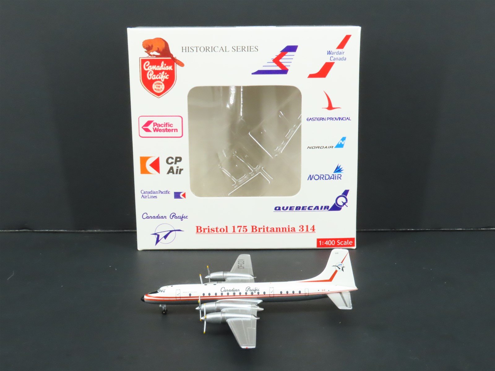 1:400 Aero Classics Die-Cast Canadian Pacific Bristol Britannia BB-300 Airliner