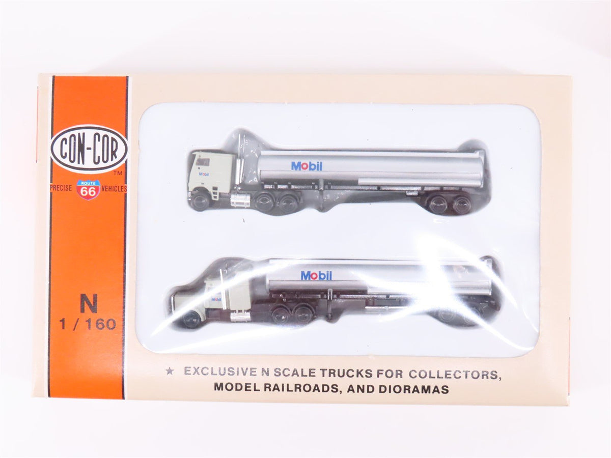 LOT of 4 N Con-Cor NorthAmerican APL Model Railroader &amp; Mobil Semi-Truck 2-Packs