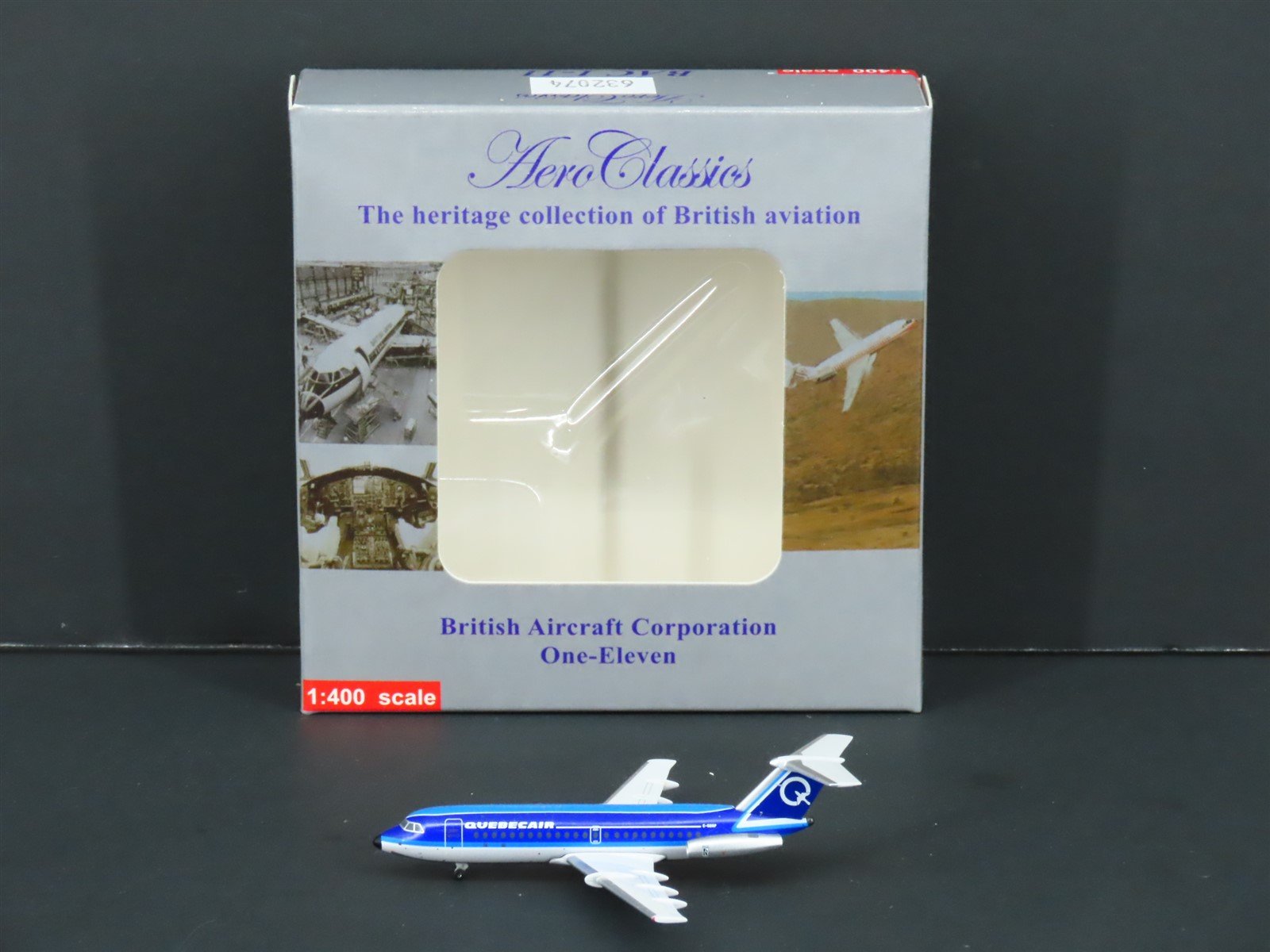 1:400 Aero Classics Die-Cast Quebecair British Aircraft Corp BAC-111 Airliner