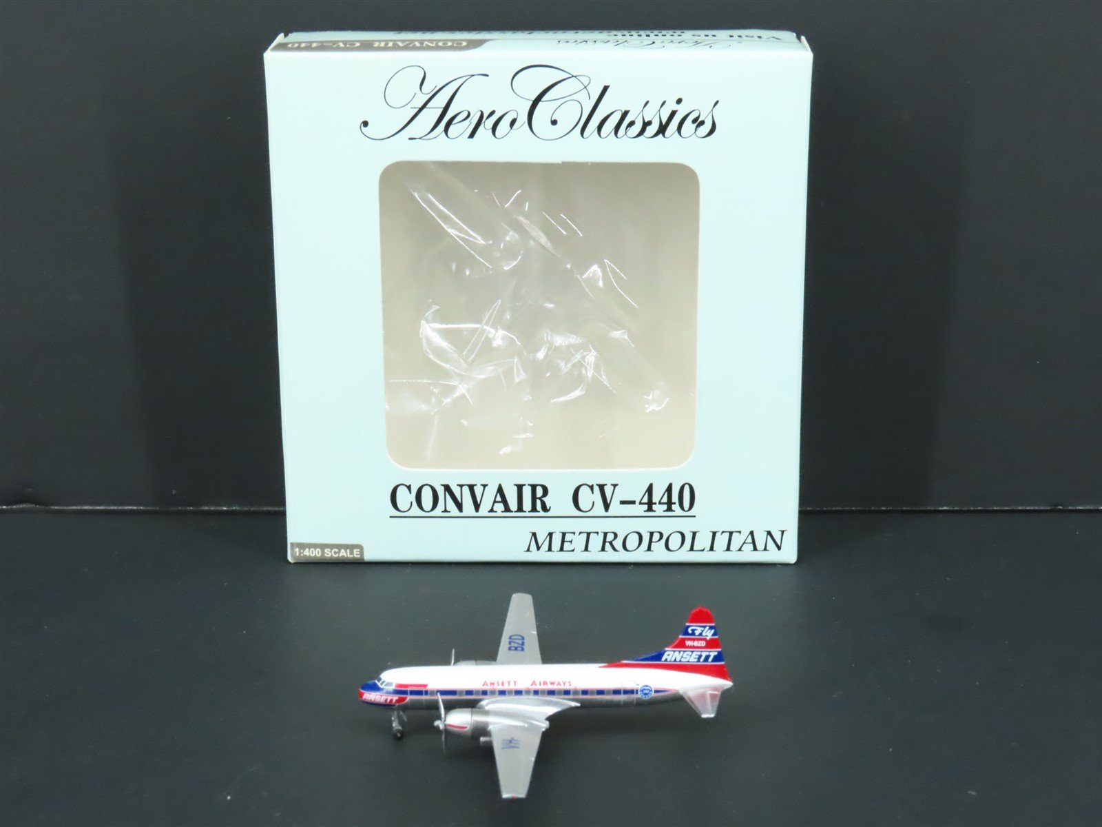 1:400 Aero Classics Die-Cast Ansett Airways Convair CV-440 Metropolitan Airliner