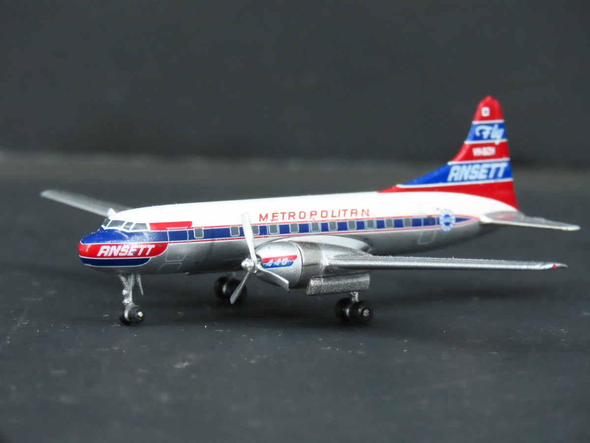 1:400 Aero Classics Die-Cast Ansett Airways Convair CV-440 Metropolitan Airliner