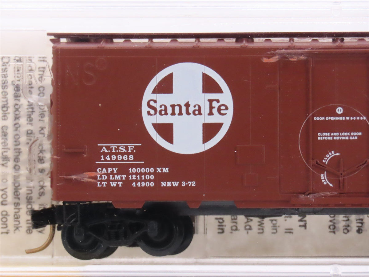 N Scale Micro-Trains MTL 21110 ATSF Santa Fe 40&#39; Plug Door Box Car #149968