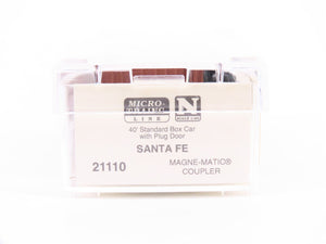 N Scale Micro-Trains MTL 21110 ATSF Santa Fe 40' Plug Door Box Car #149968