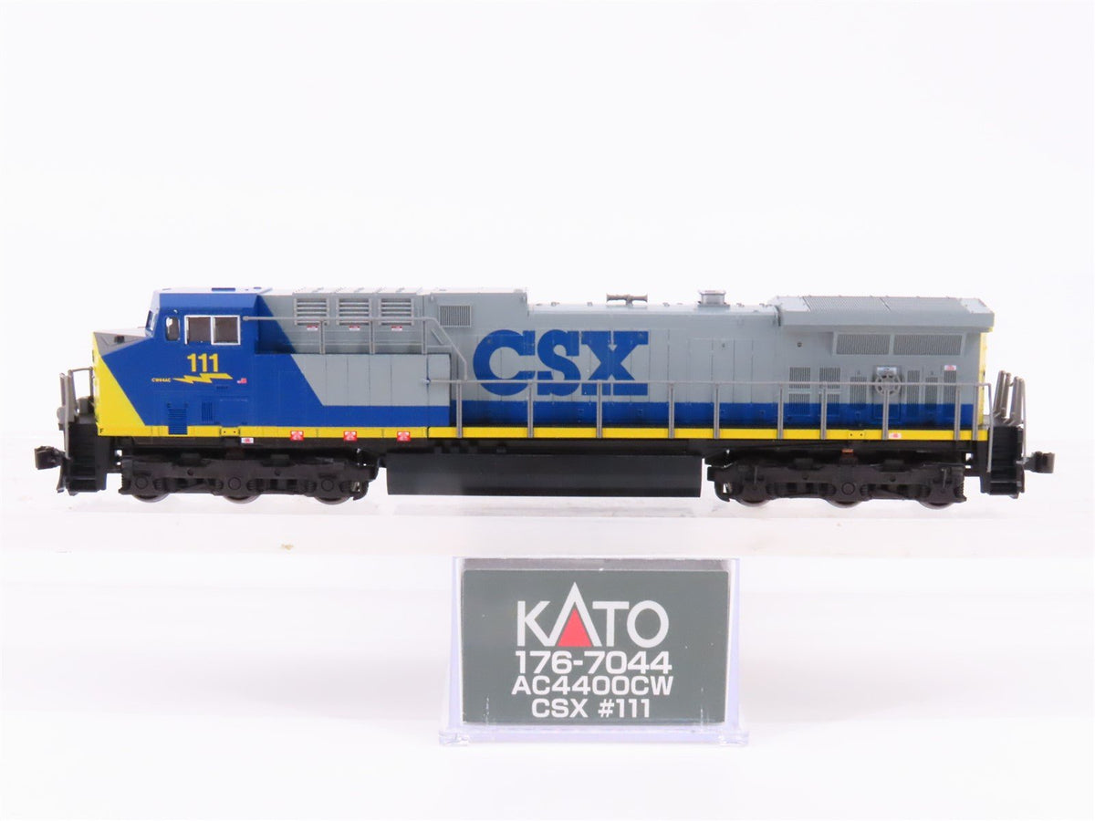 N Scale KATO 176-7044-LS CSX Railway AC4400CW Diesel #111 w/ DCC &amp; Sound