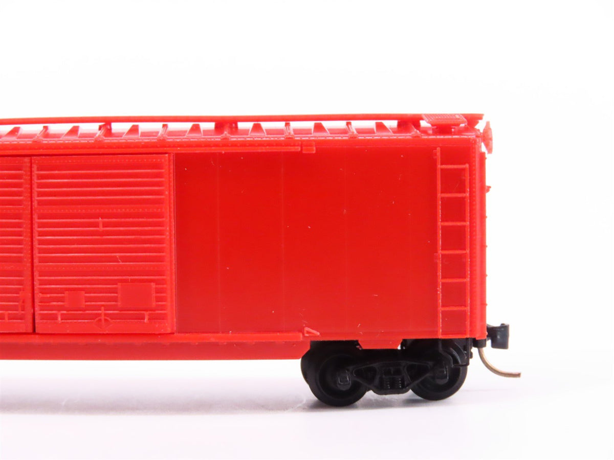 N Scale Micro-Trains MTL Undecorated Orange 40&#39; Double Door Box Car