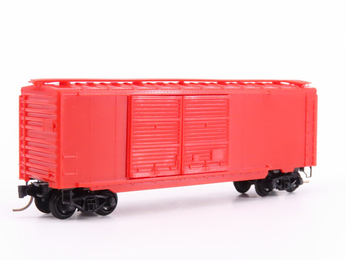 N Scale Micro-Trains MTL Undecorated Orange 40&#39; Double Door Box Car