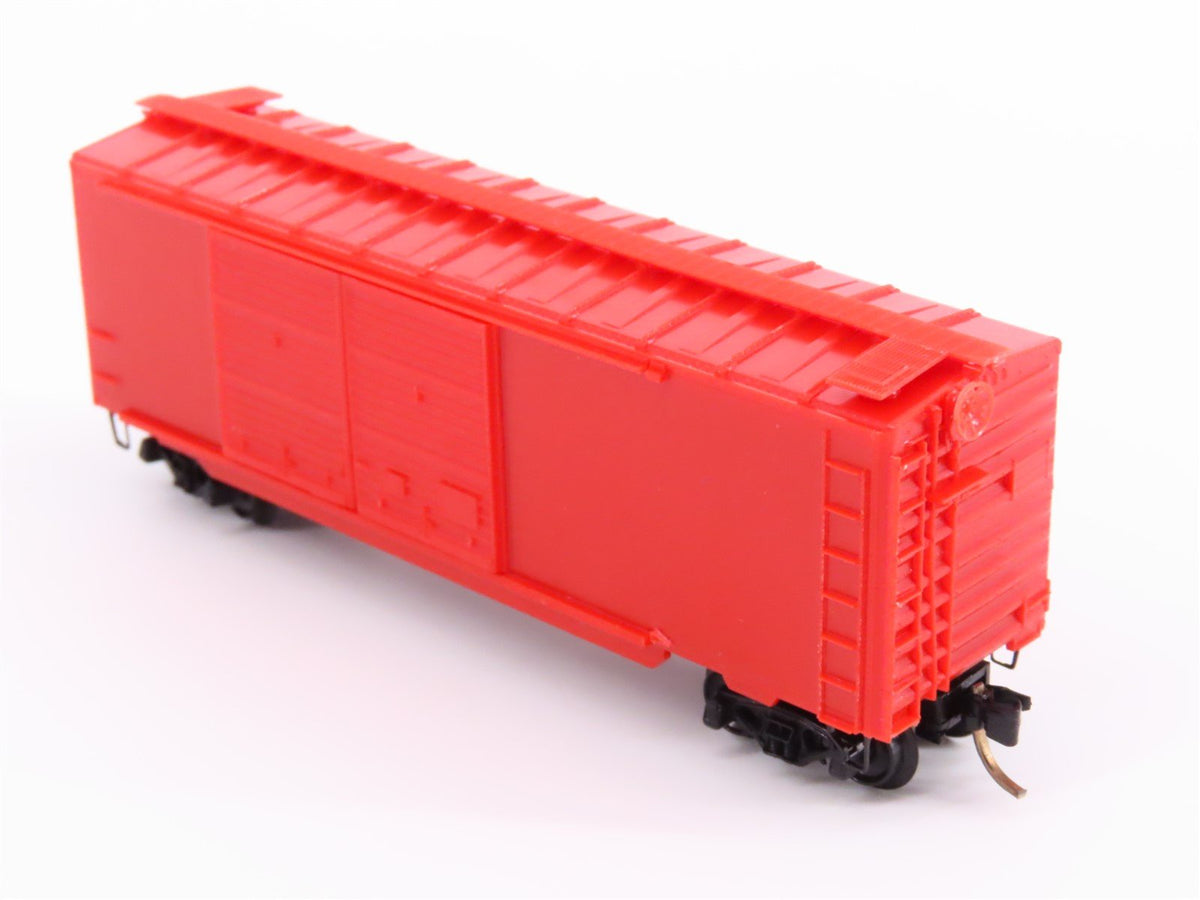 N Scale Micro-Trains MTL Undecorated Orange 40&#39; Double Door Box Car