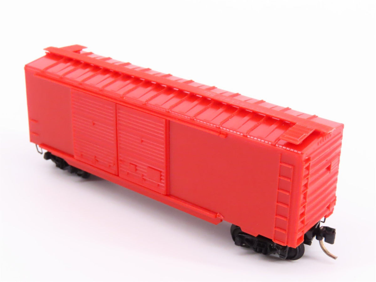 N Scale Micro-Trains MTL Undecorated Orange 40&#39; Double Door Box Car