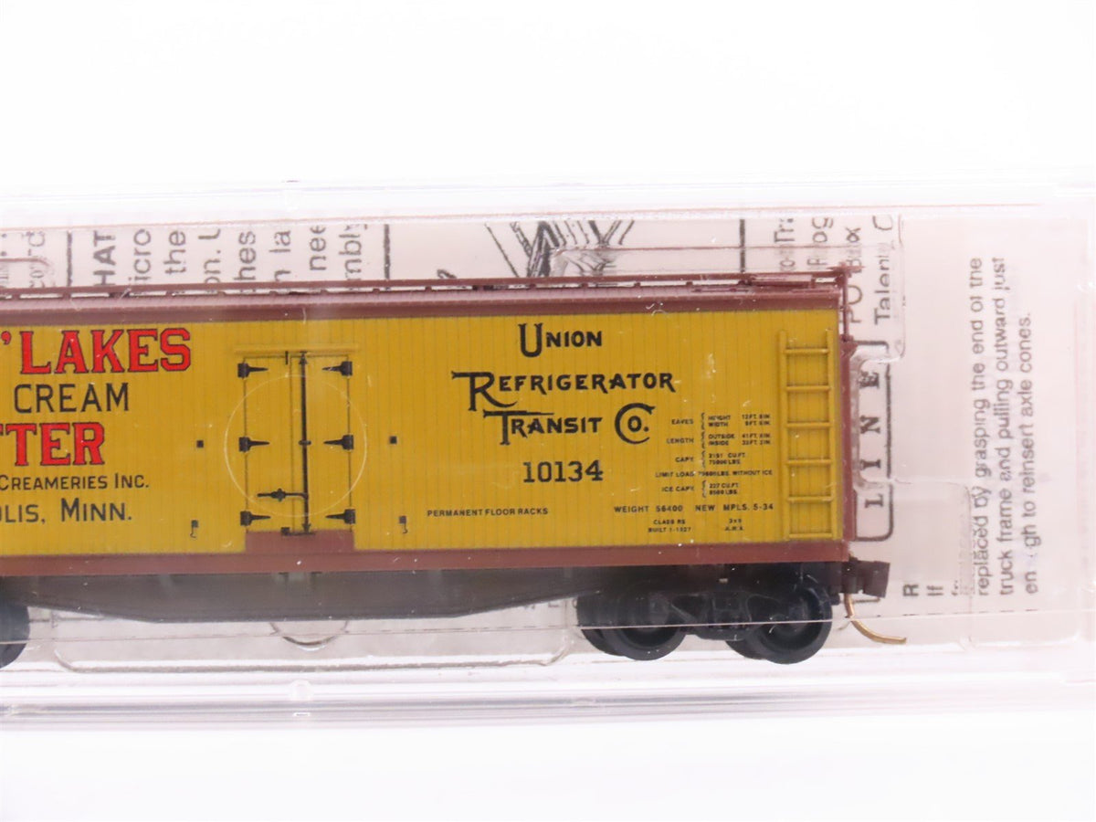 N Scale Micro-Trains MTL 49470 URTC Land O&#39; Lakes 40&#39; Wood Reefer #10134