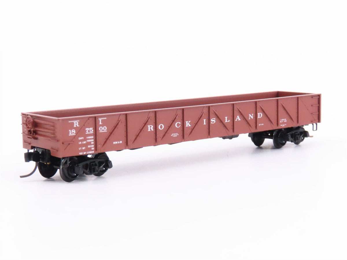 N Scale Kadee Micro-Trains MTL 61010 RI Rock Island 50&#39; Gondola #187500