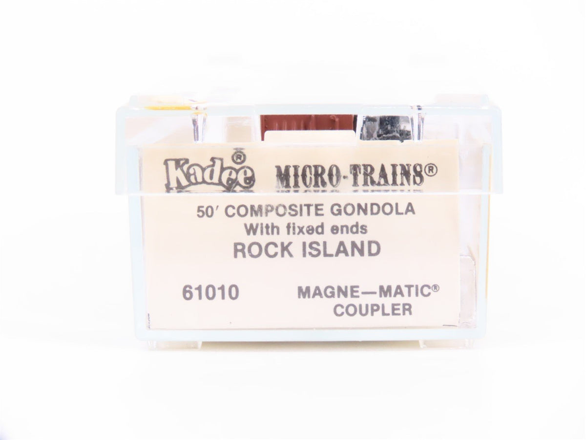 N Scale Kadee Micro-Trains MTL 61010 RI Rock Island 50&#39; Gondola #187500