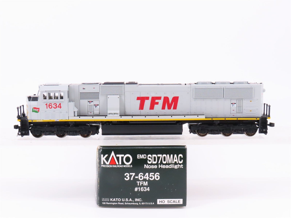 HO Scale KATO 37-6456 TFM Railway SD70MAC Diesel Locomotive #1634 - DCC Ready