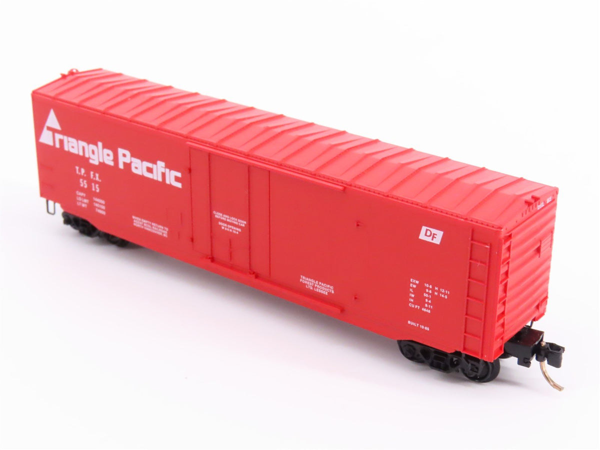 N Scale Micro-Trains MTL 38130 TPFX Triangle Pacific 50&#39; Plug Door Box Car #5515