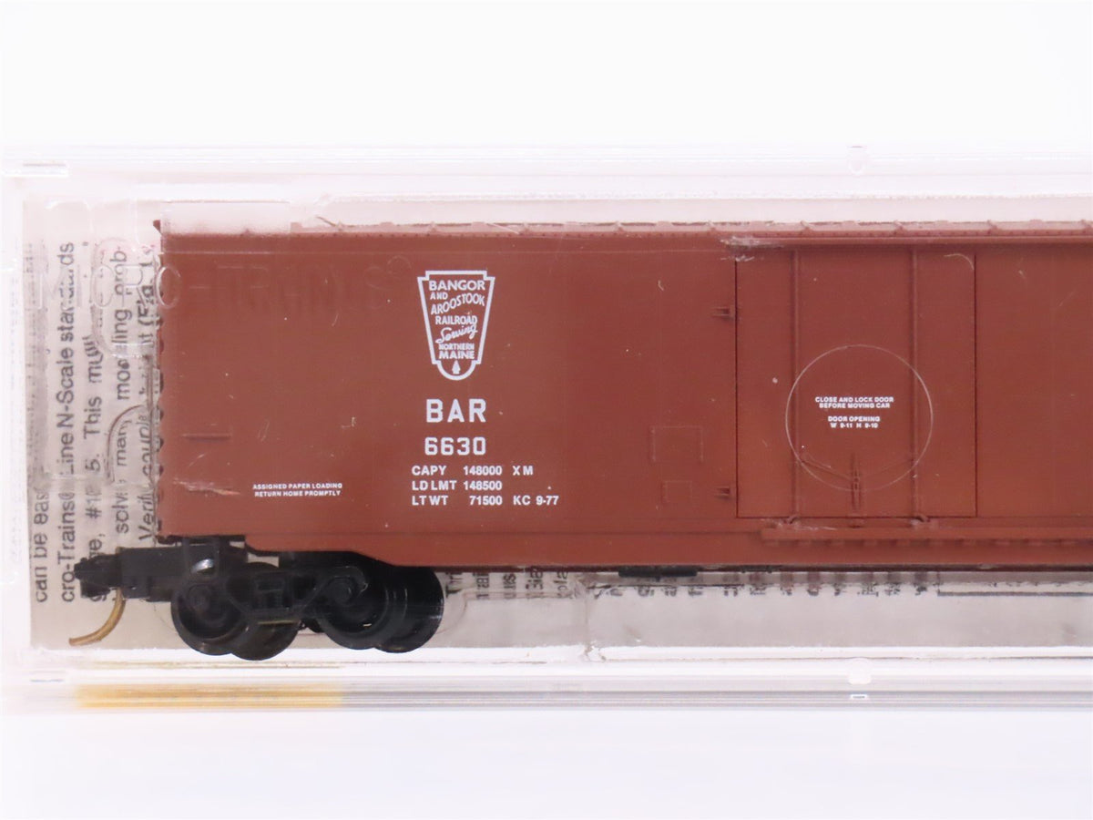 N Scale Micro-Trains MTL 38140 BAR Bangor &amp; Aroostook Railroad 50&#39; Box Car #6630