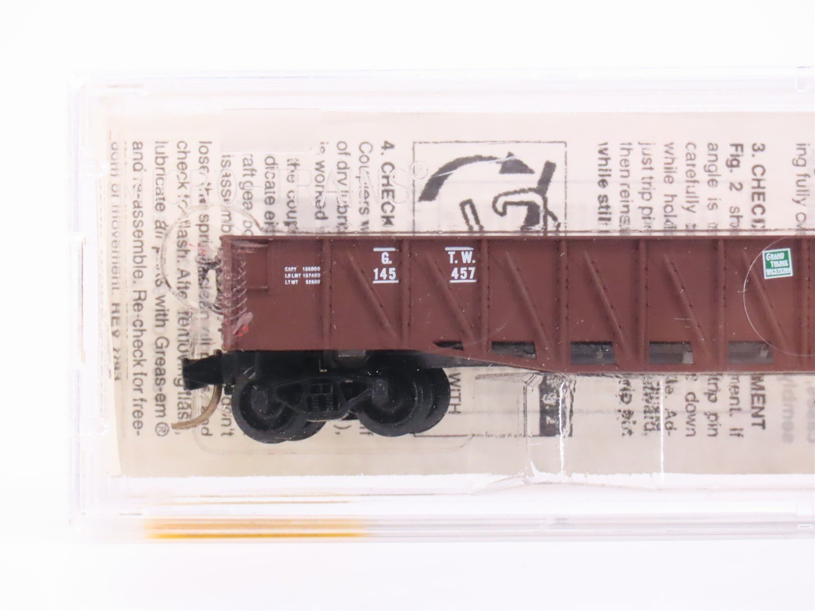 N Scale Micro-Trains MTL 63010 GTW Grand Trunk Western 50' Gondola #145457