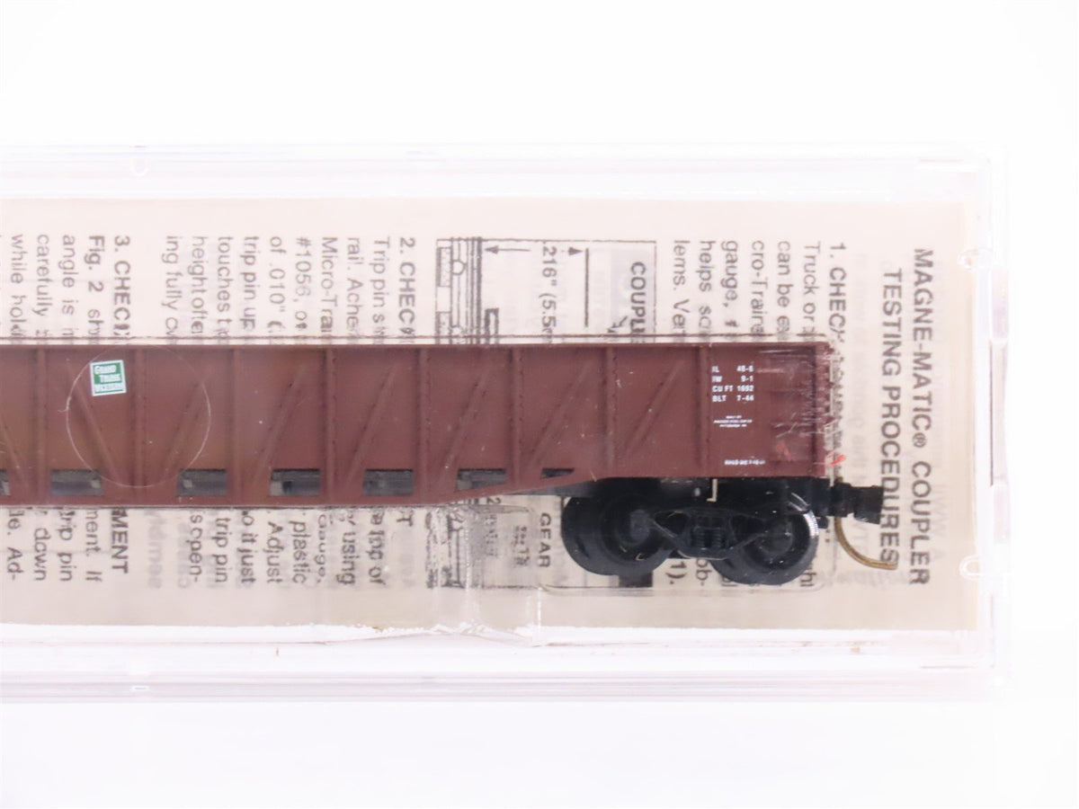 N Scale Micro-Trains MTL 63010 GTW Grand Trunk Western 50&#39; Gondola #145457