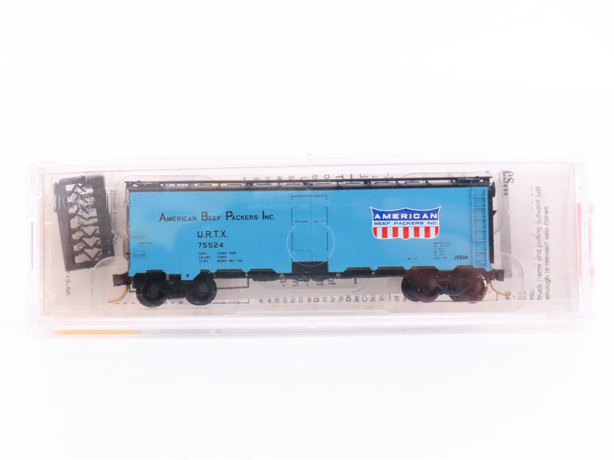 N Scale Micro-Trains MTL 59540 URTX American Beef Packers 40&#39; Reefer #75524