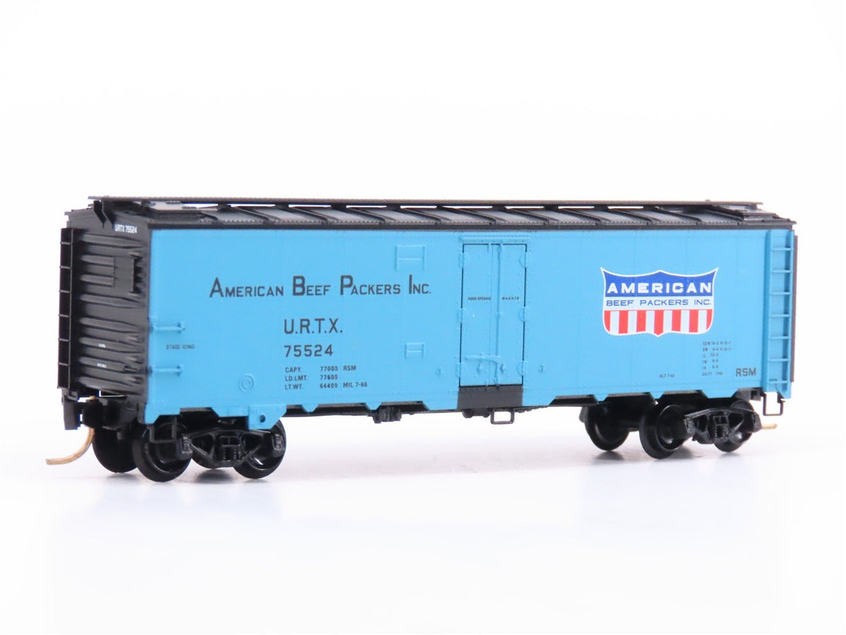 N Scale Micro-Trains MTL 59540 URTX American Beef Packers 40&#39; Reefer #75524