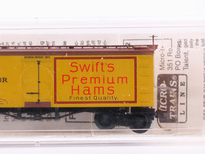 N Scale Micro-Trains MTL 58070 SRL Swift's Premium Hams 36' Wood Reefer #10000