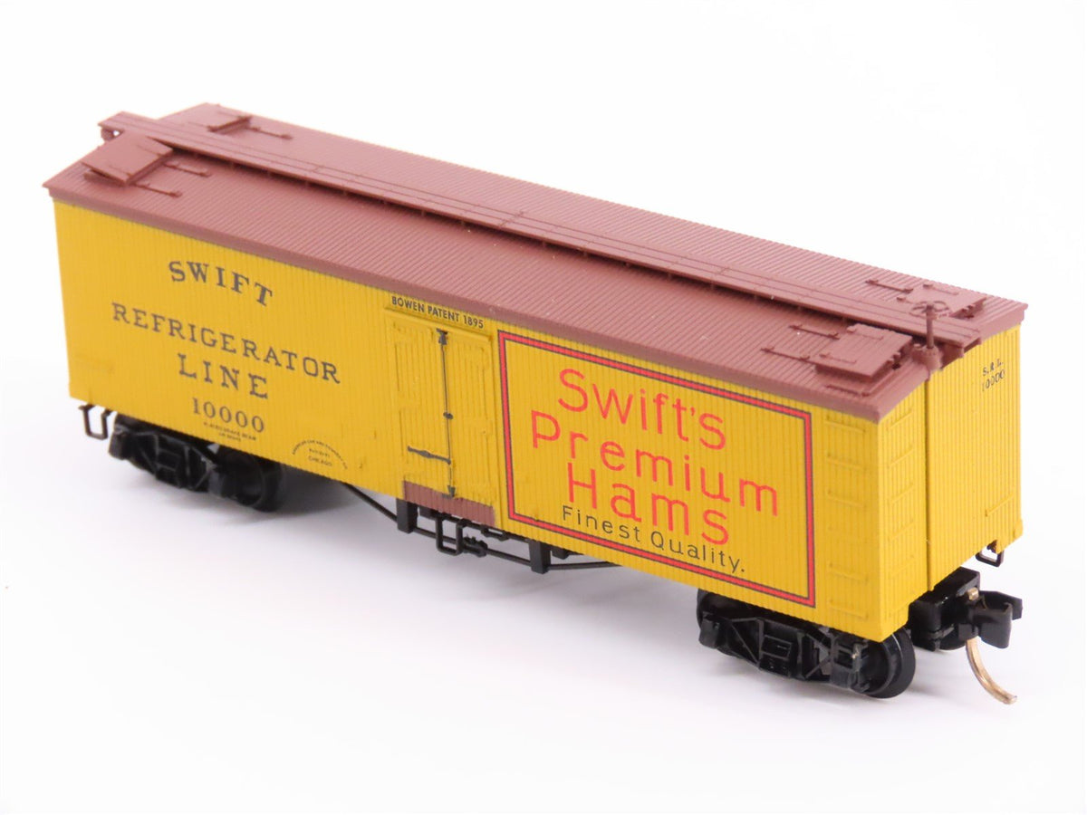 N Scale Micro-Trains MTL 58070 SRL Swift&#39;s Premium Hams 36&#39; Wood Reefer #10000