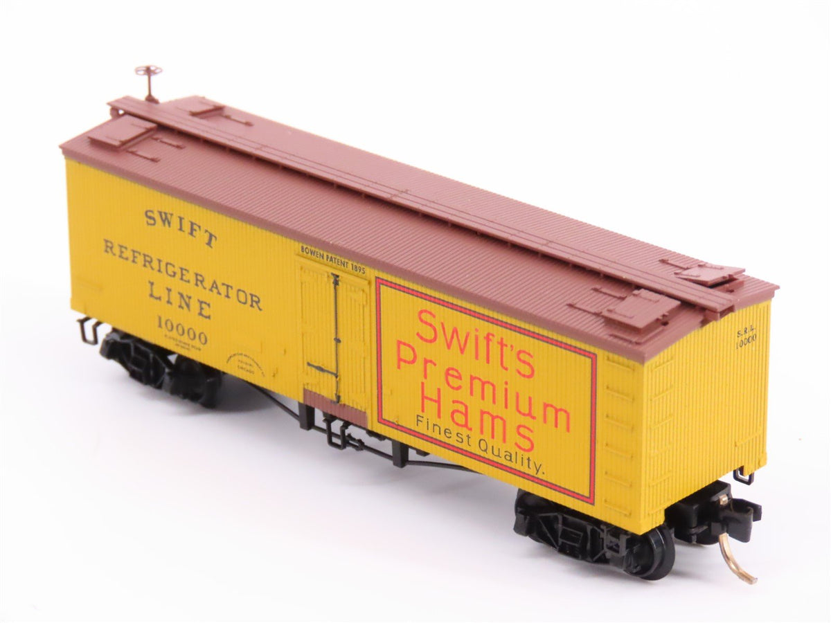 N Scale Micro-Trains MTL 58070 SRL Swift&#39;s Premium Hams 36&#39; Wood Reefer #10000