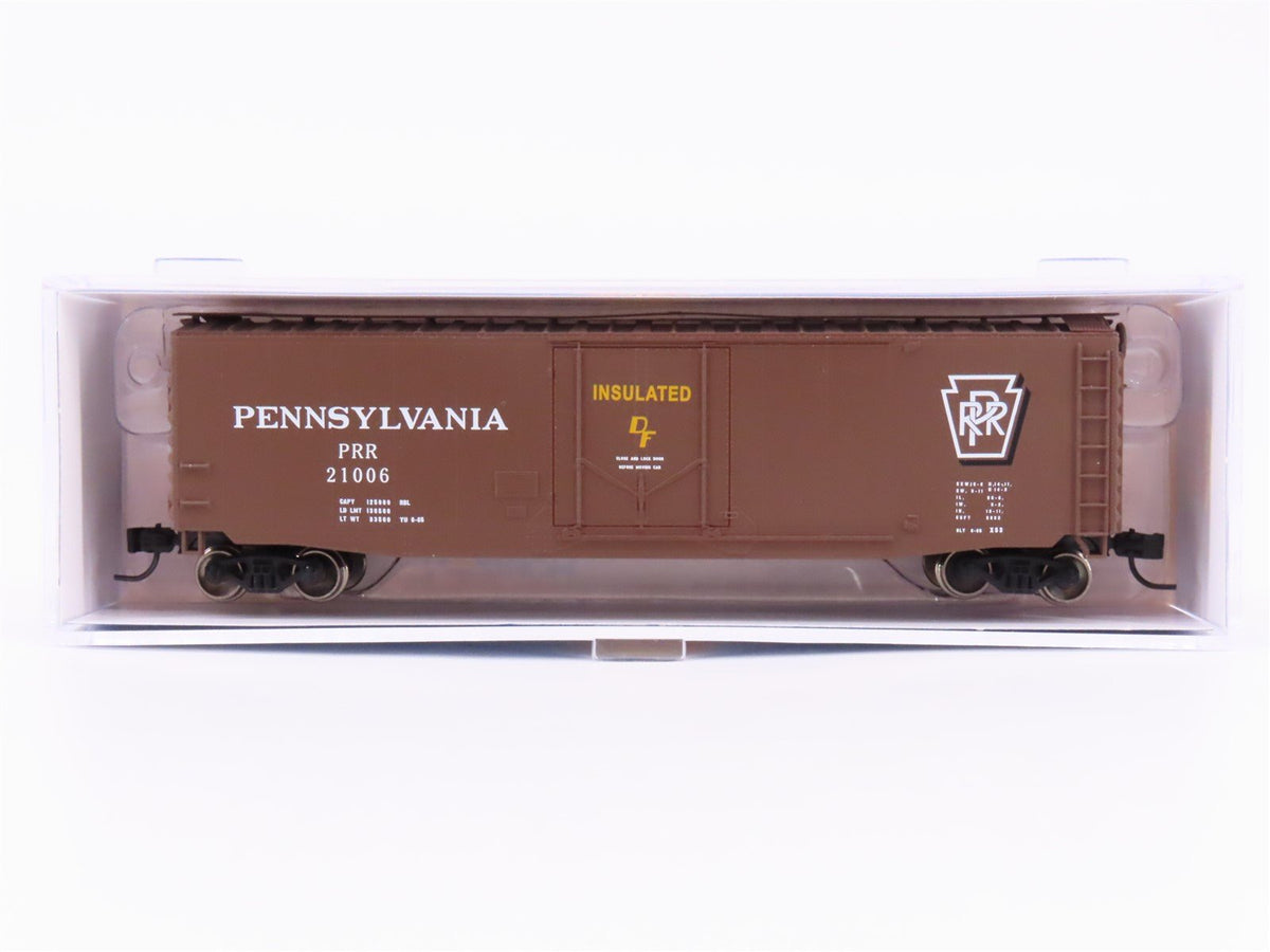 N Scale Athearn ATH2844 PRR Pennsylvania 50&#39; PS-1 Plug Door Boxcar #21006