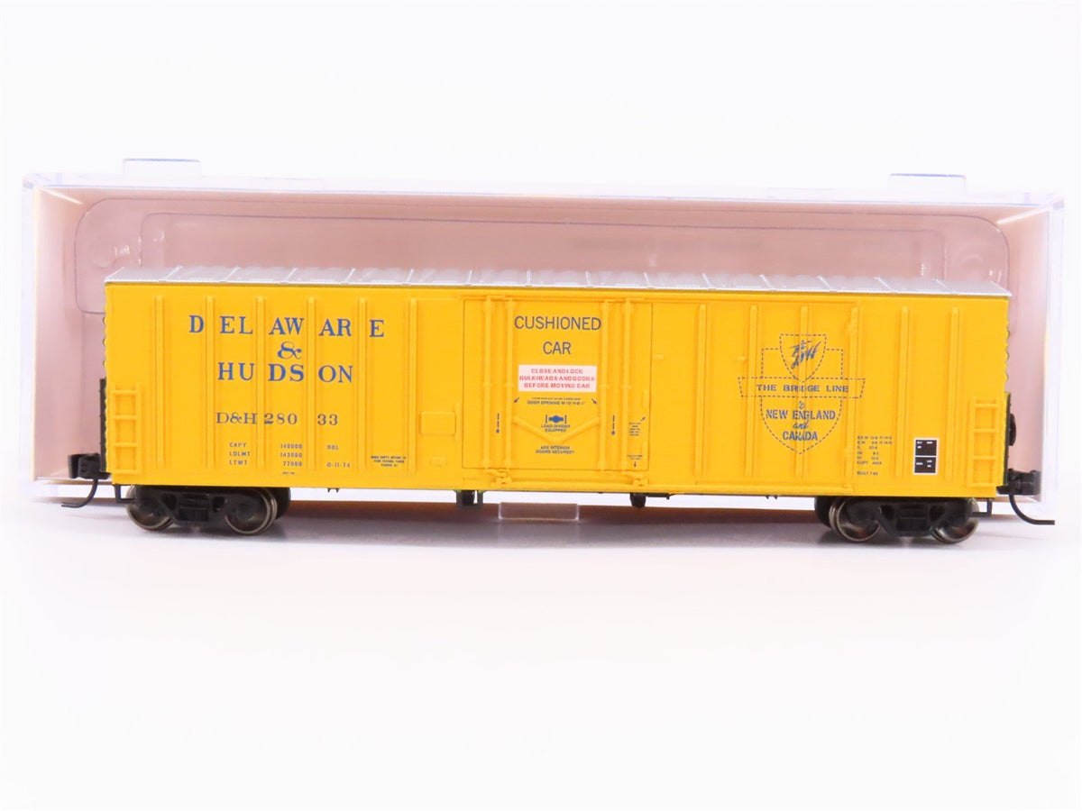 N Scale Athearn ATH3856 D&amp;H Delaware &amp; Hudson 50&#39; NACC Boxcar #28033