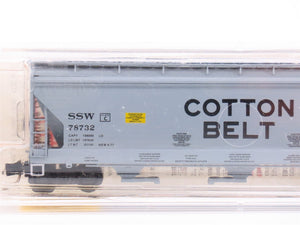 N Scale Micro-Trains MTL 94010 SSW Cotton Belt 3-Bay Covered Hopper #78732