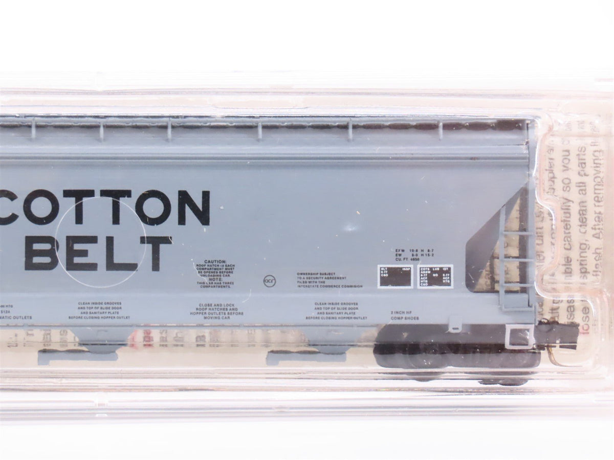 N Scale Micro-Trains MTL 94010 SSW Cotton Belt 3-Bay Covered Hopper #78732