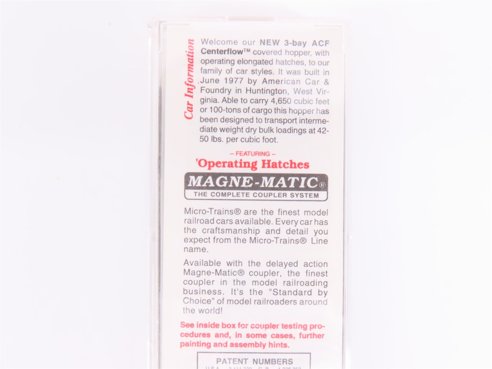 N Scale Micro-Trains MTL 94010 SSW Cotton Belt 3-Bay Covered Hopper #78732