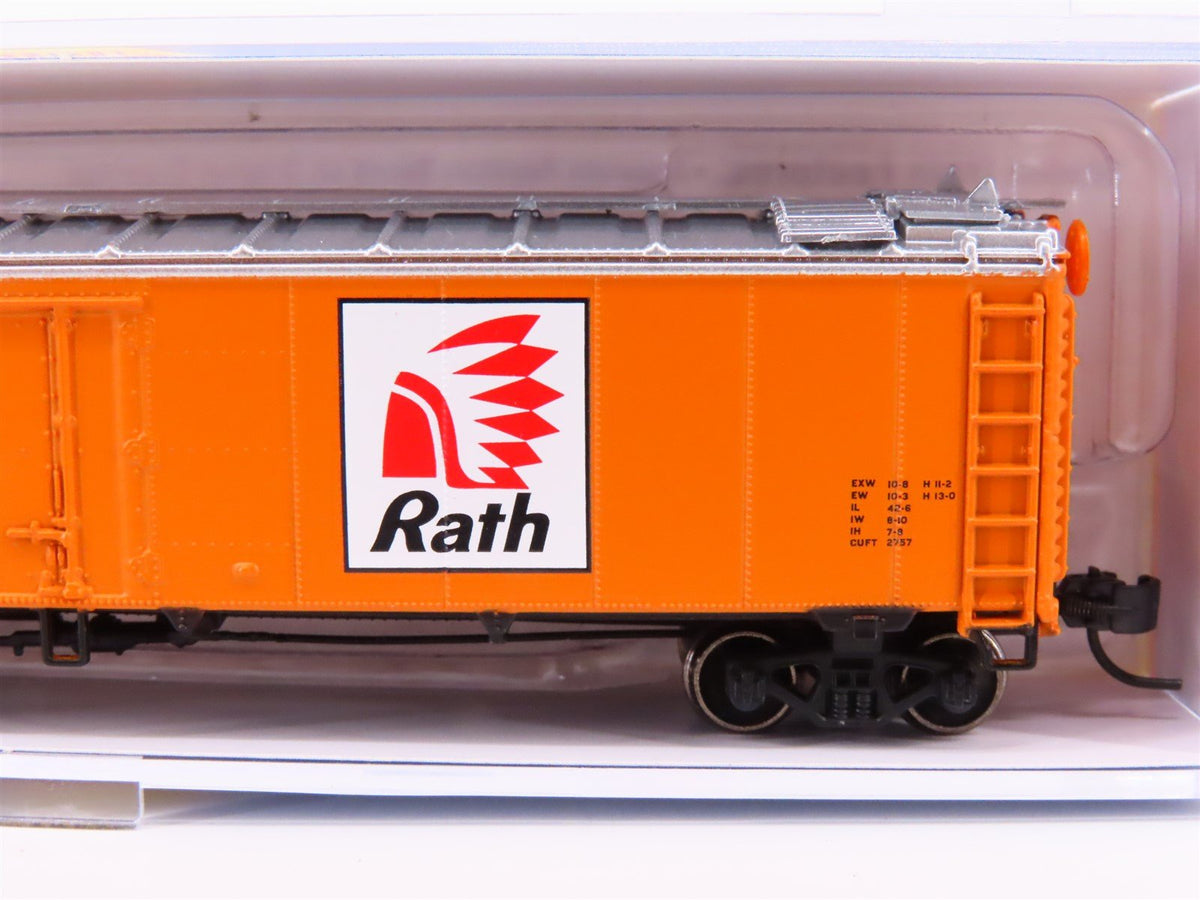 N Scale Athearn 2382 RPRX RATH Packing 50&#39; Ice Bunker Reefer Car #2110