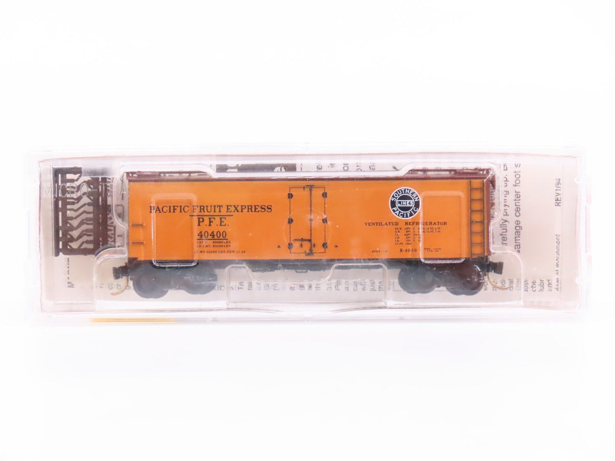 N Scale Micro-Trains MTL 59010 SP UP PFE Pacific Fruit Express 40&#39; Reefer #40400