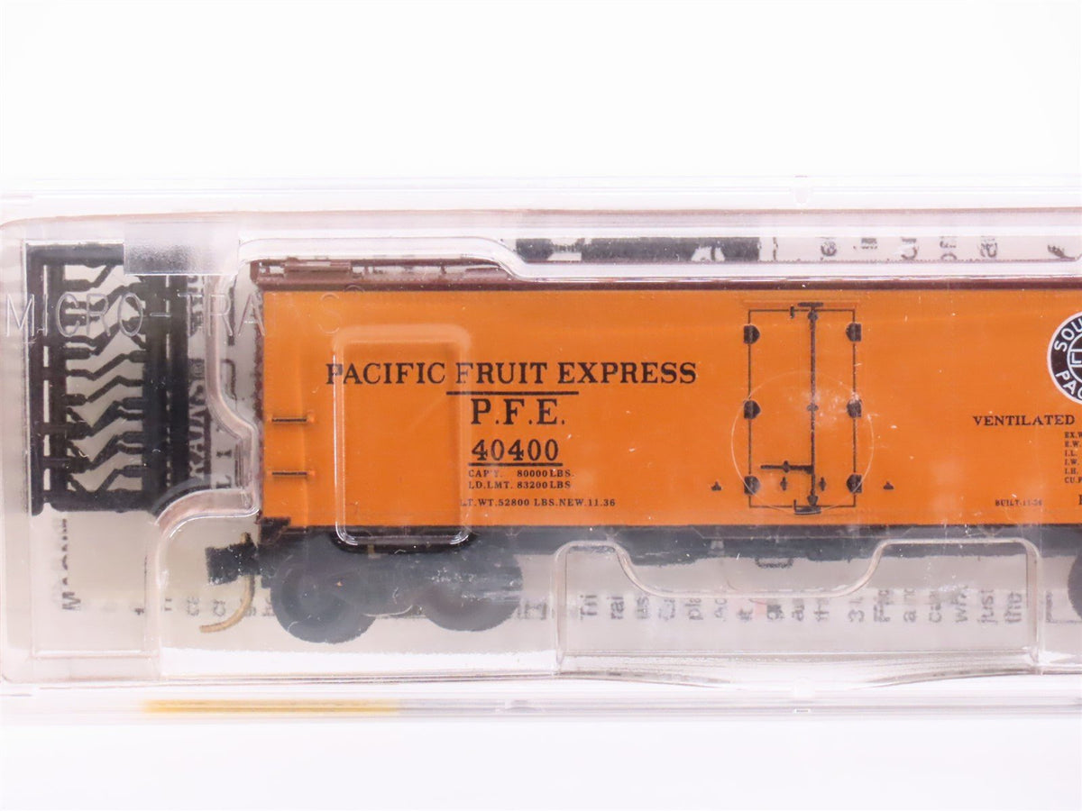 N Scale Micro-Trains MTL 59010 SP UP PFE Pacific Fruit Express 40&#39; Reefer #40400