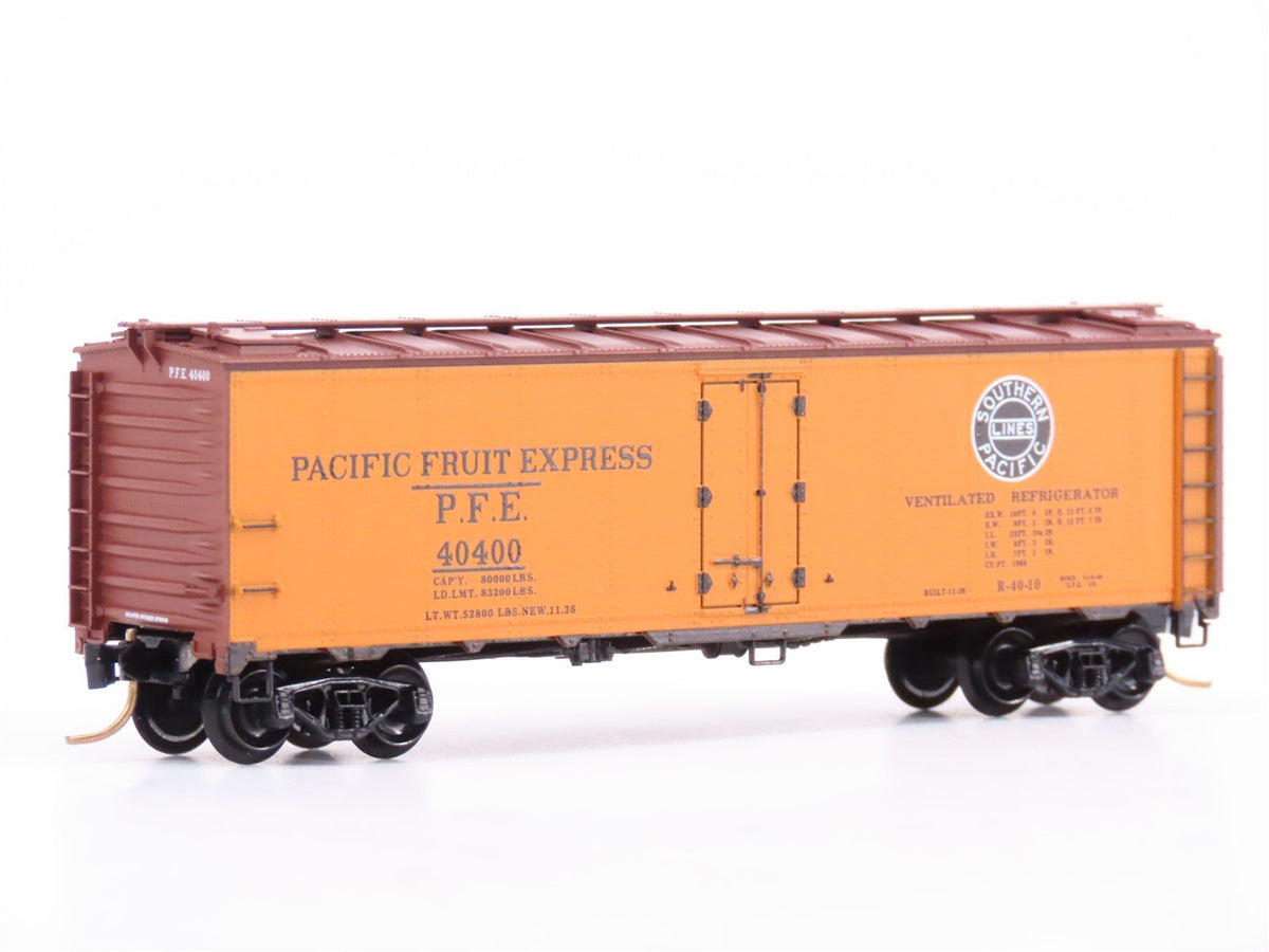 N Scale Micro-Trains MTL 59010 SP UP PFE Pacific Fruit Express 40&#39; Reefer #40400