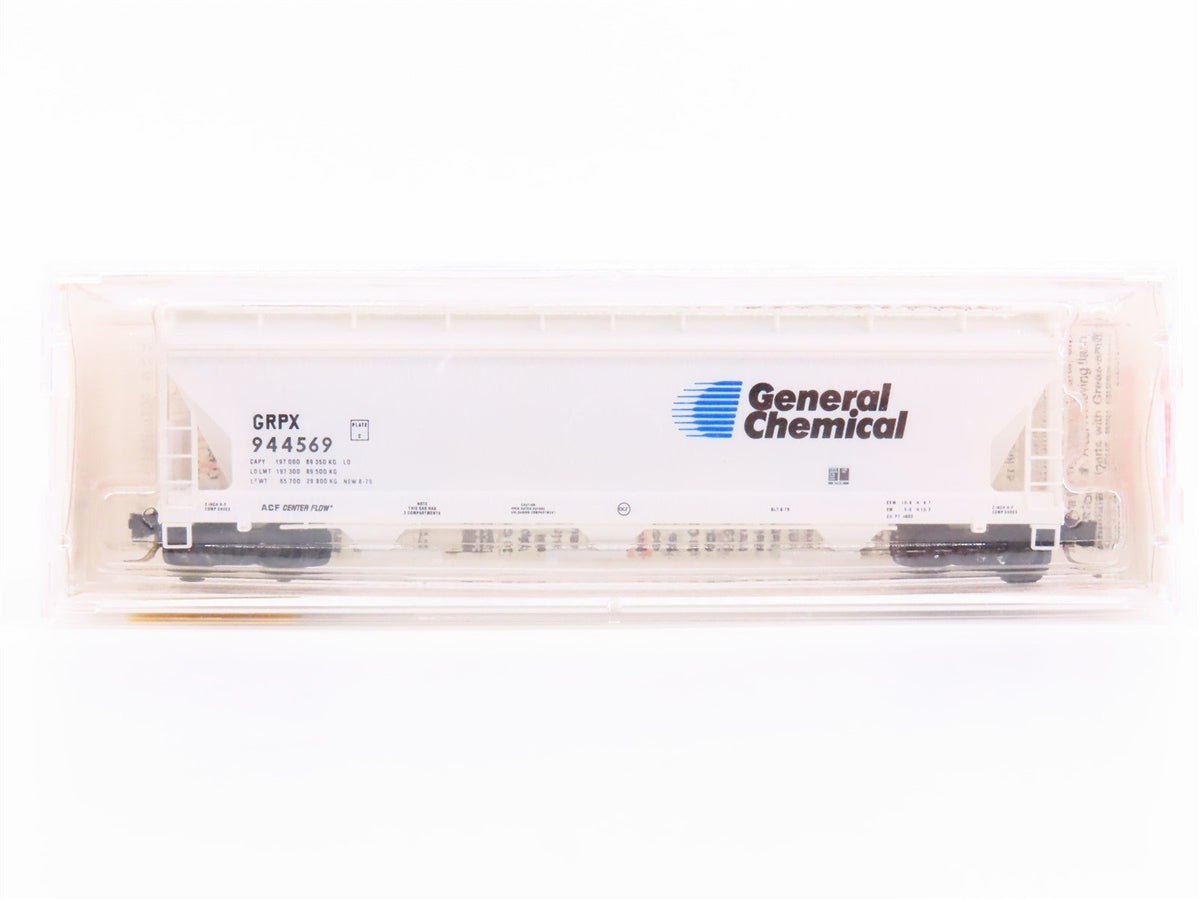 N Scale Micro-Trains MTL 94020 GRPX General Chemical 3-Bay Covered Hopper 944569