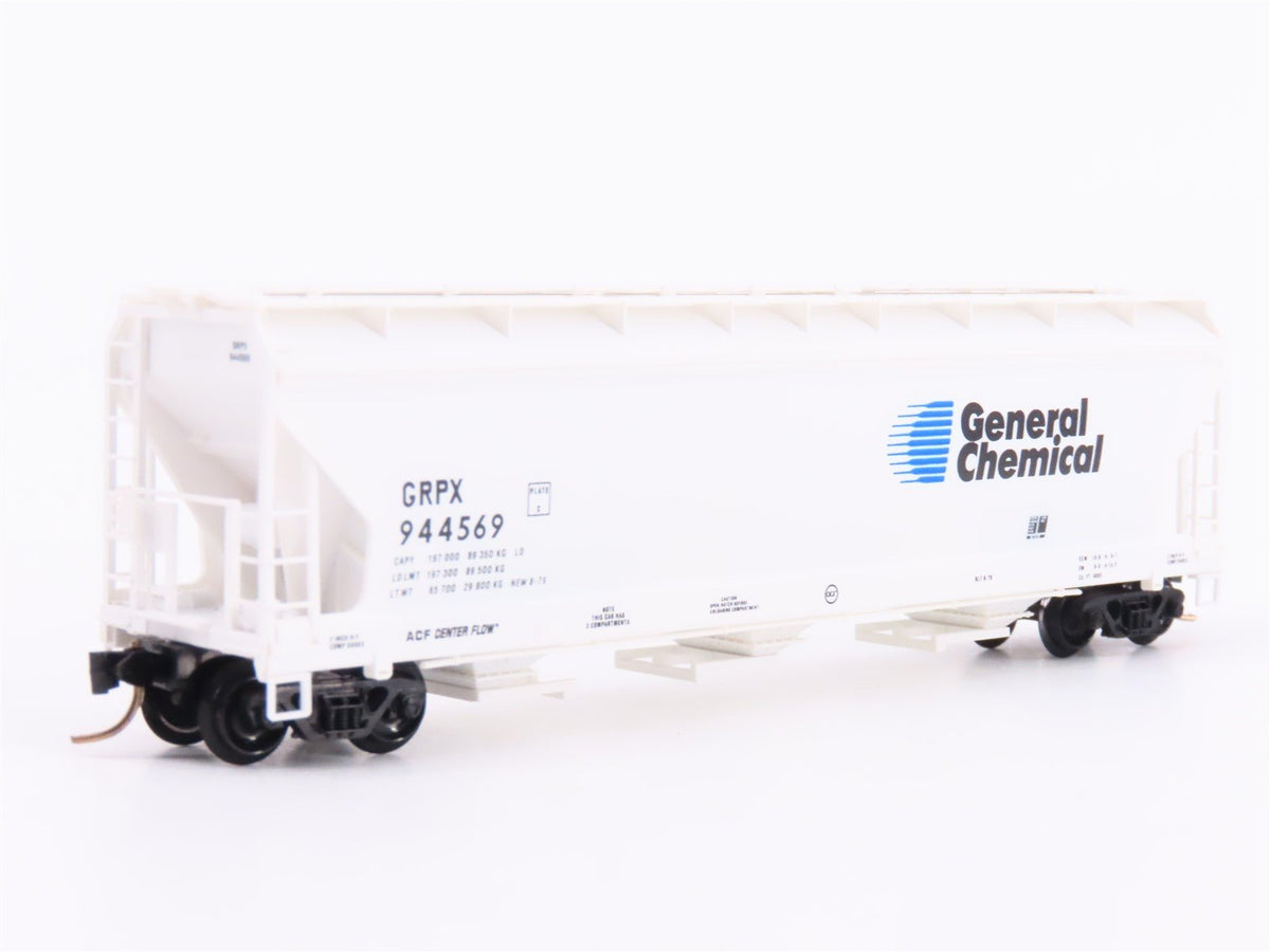 N Scale Micro-Trains MTL 94020 GRPX General Chemical 3-Bay Covered Hopper 944569