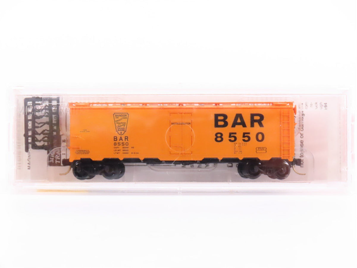 N Scale Micro-Trains MTL 59020 BAR Bangor &amp; Aroostook 40&#39; Steel Reefer #8550