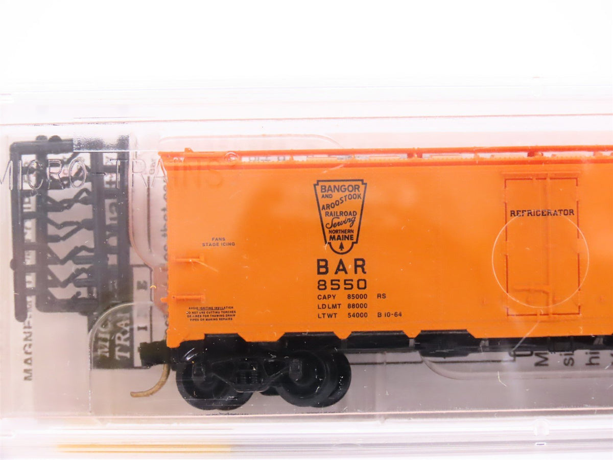 N Scale Micro-Trains MTL 59020 BAR Bangor &amp; Aroostook 40&#39; Steel Reefer #8550